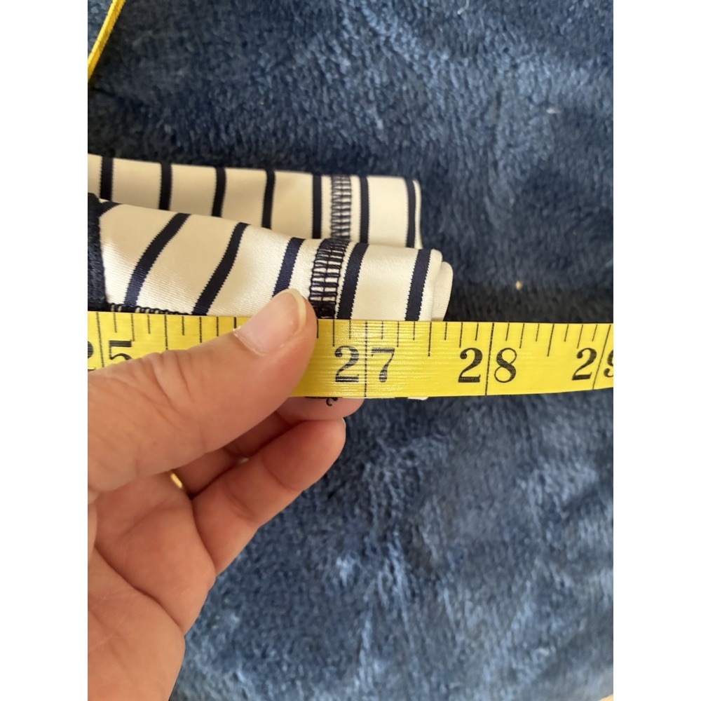 Athleta Blue with Animal Print‎ and Stripes 7/8 Leggings Size Small Tall (L6) - Picture 9 of 11